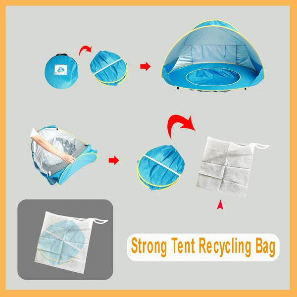 SunnyNest™ – De ideale strandtent voor jouw baby