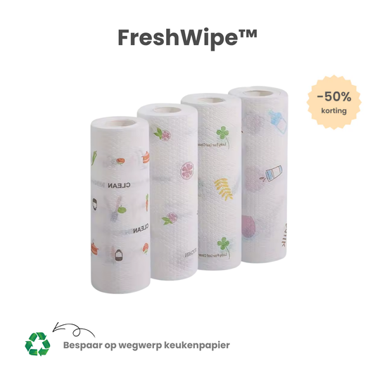 FreshWipe™ – De keukenrol die je steeds opnieuw gebruikt