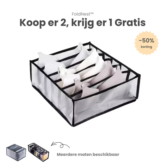 FoldNest™ – Organiseer Je Kast in Seconden
