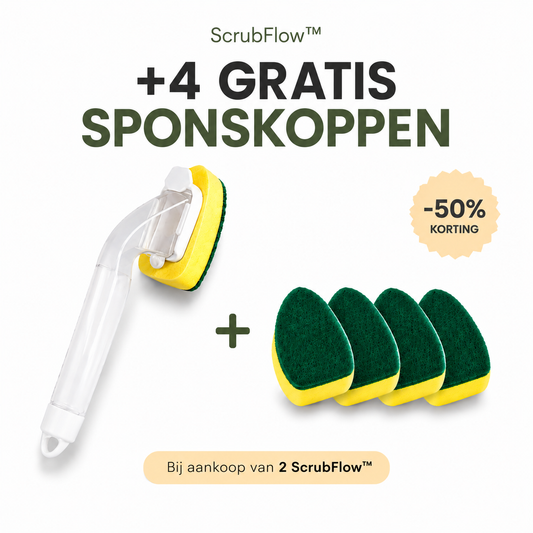 ScrubFlow™ – Nooit Meer Gedoe Met Afwassen